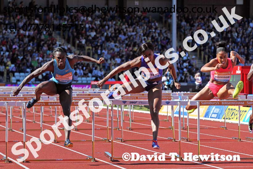Womens 100 metres hurdles, IAAF Diamond League, Birmingham. Photo: David T. Hewitson/Sports for All Pics